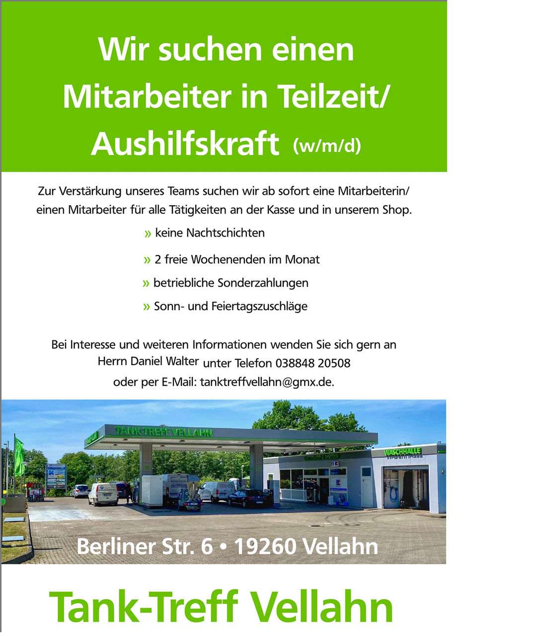 Stelllenanzeige 