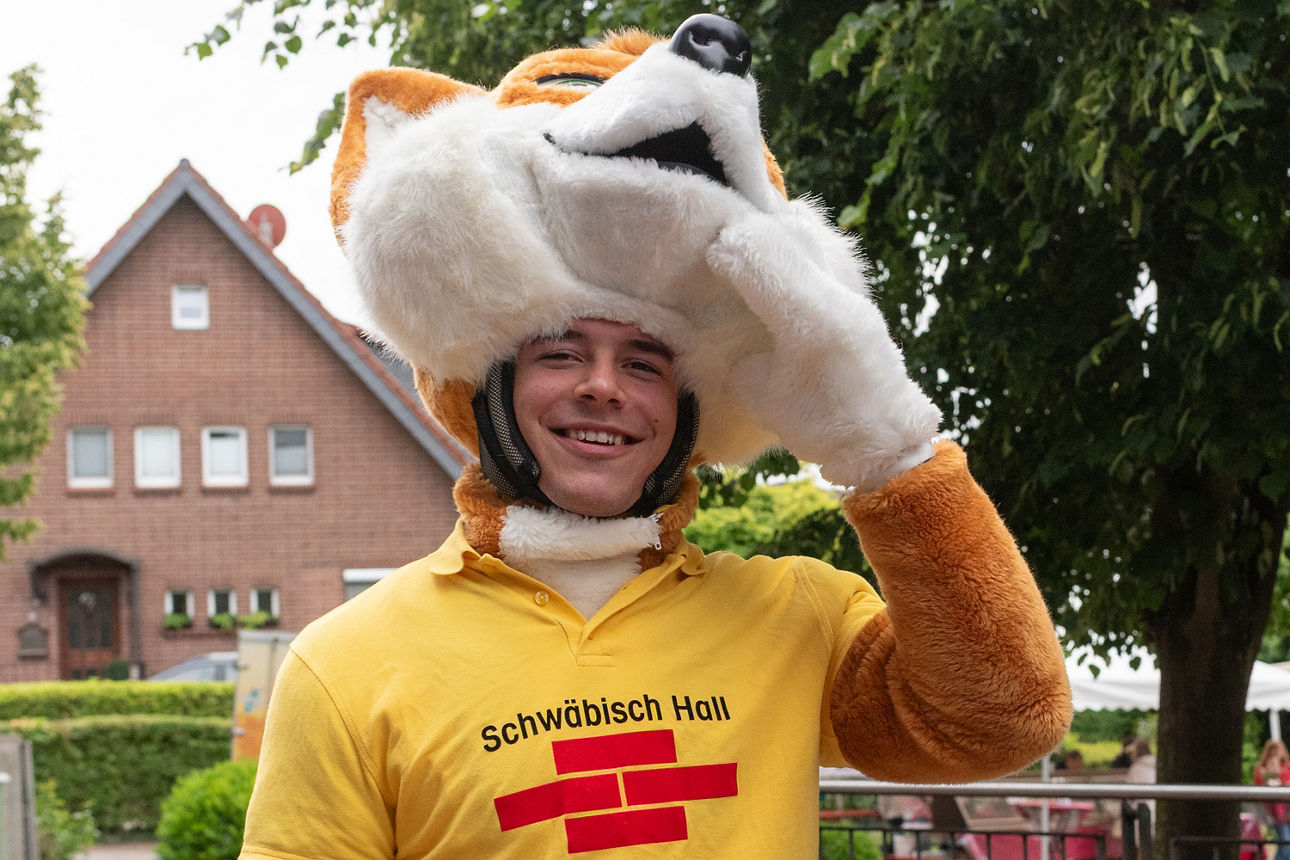 Gerrit Kamp im Fuchskostüm