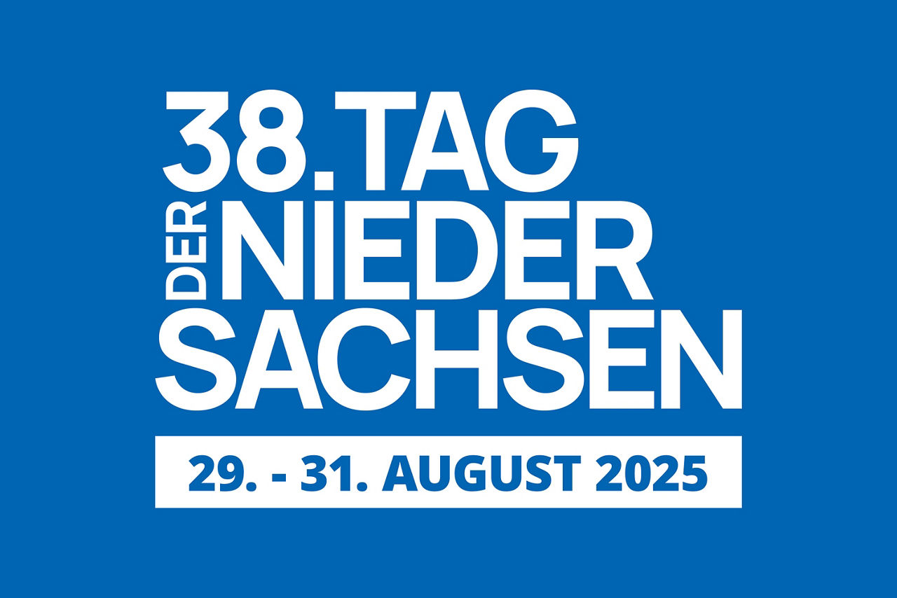 Logo des 38. Tags der Niedersachsen, der vom 29. bis 31. August 2025 stattfindet.