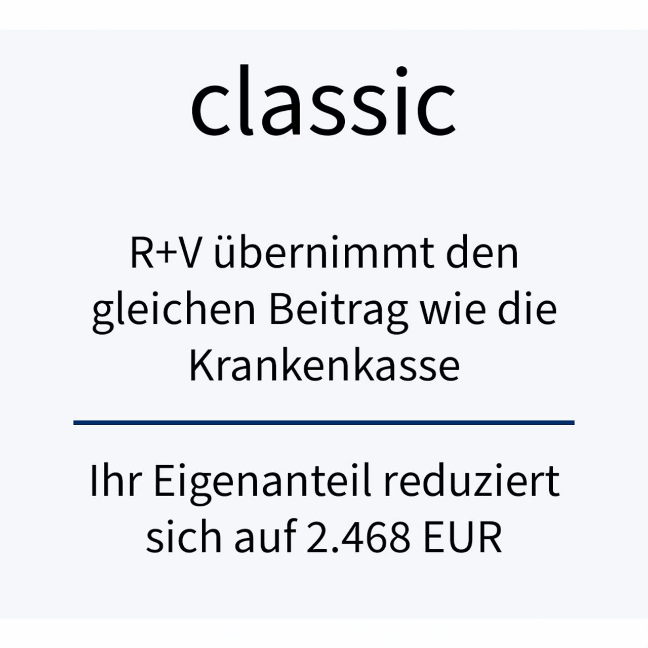 Abbildung Tarif classic