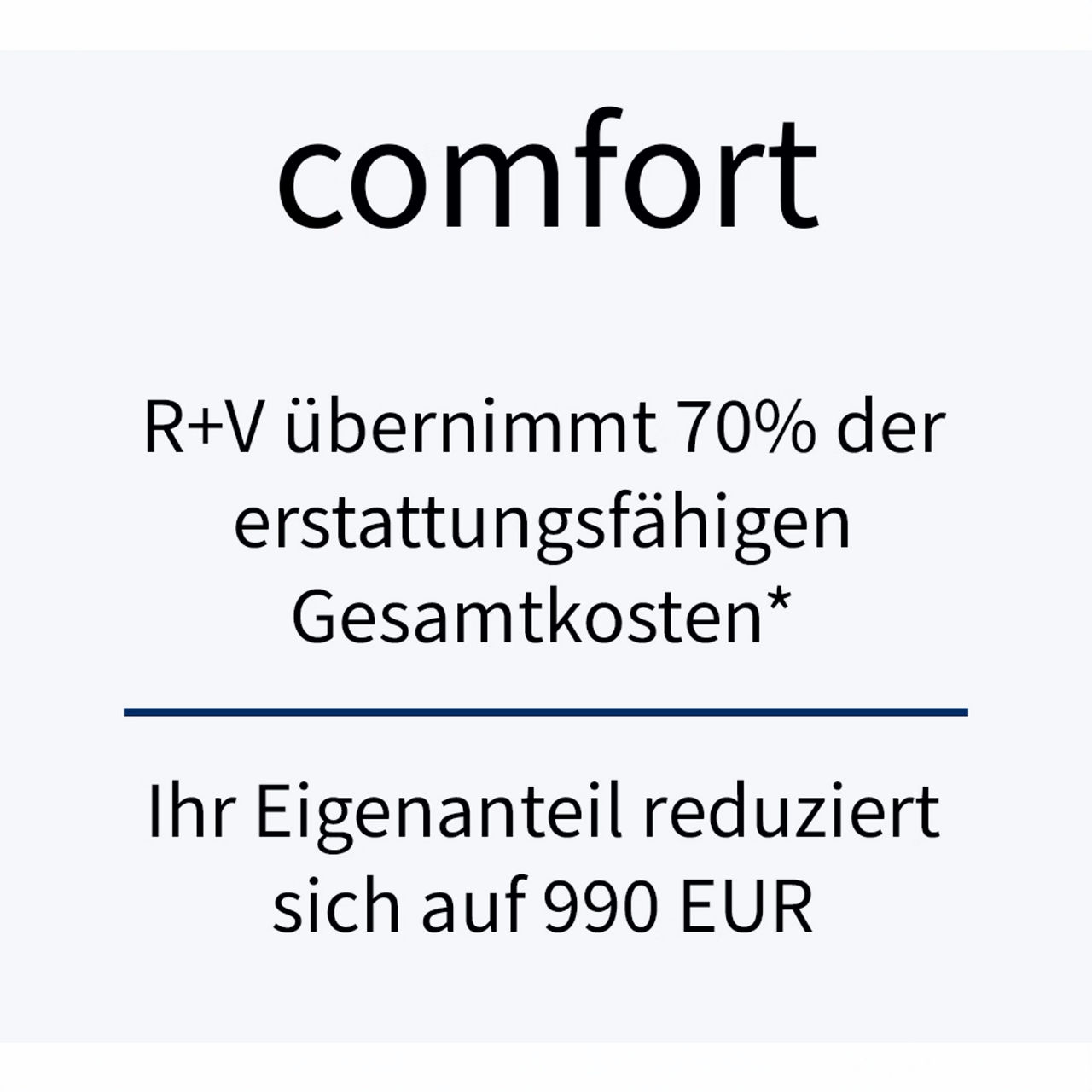 Abbildung Tarif comfort