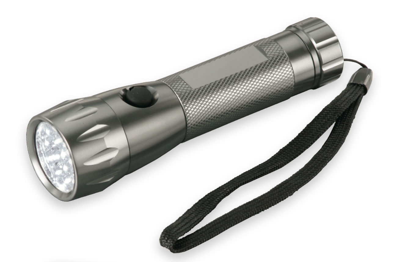 Eine große Taschenlampe
