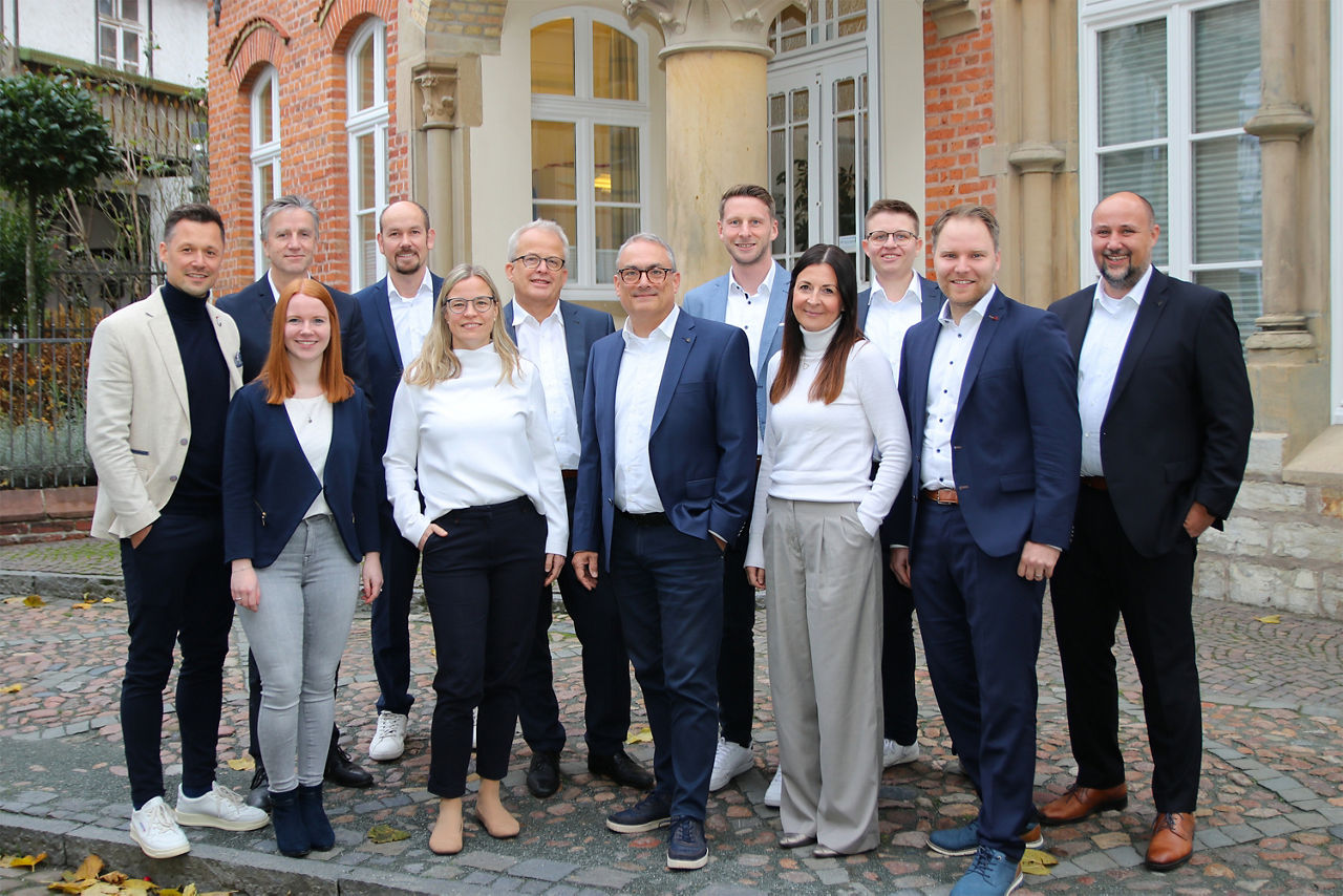 Gruppenbild der Mitarbeiter für den Bereich "Baufinanzierung"
