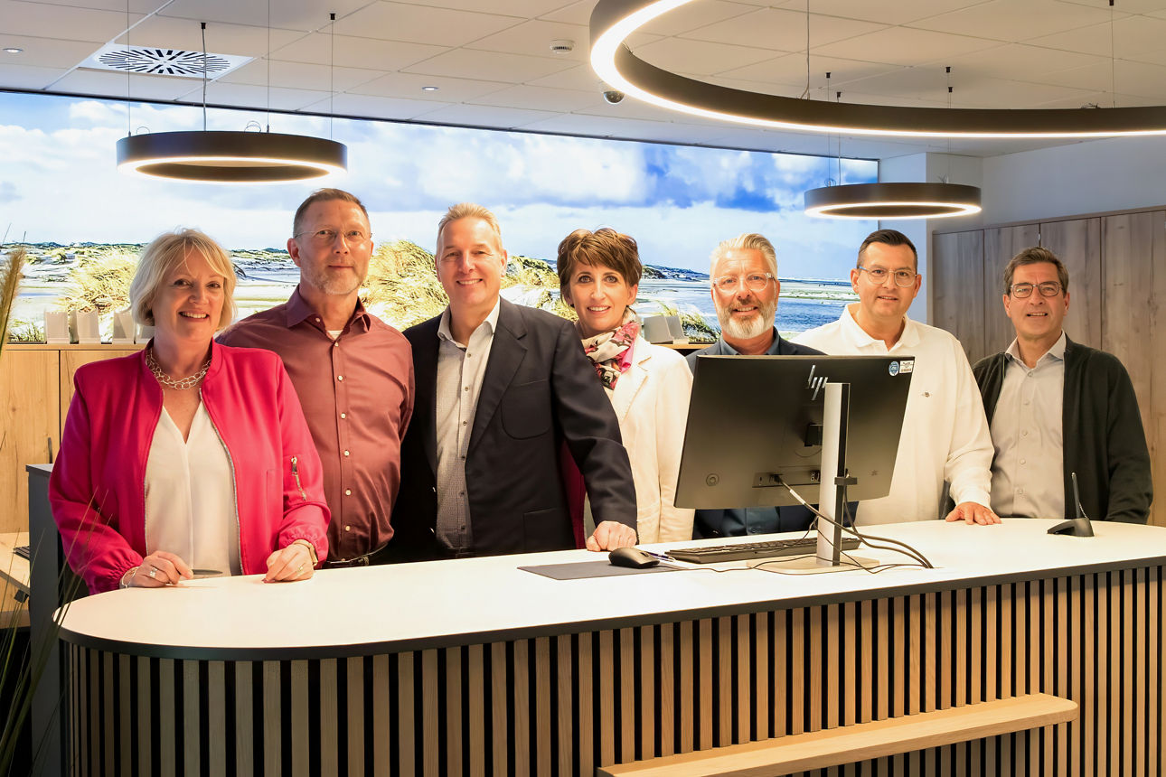 Das 7-köpfige Team unserer Filiale auf Norderney