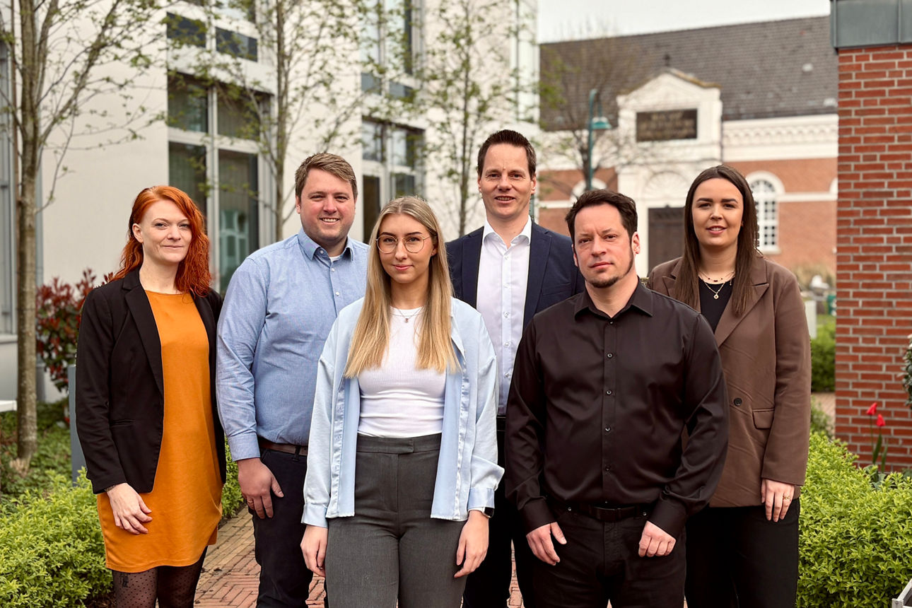 Das Team Firmenkunden der Volksbank Westrhauderfehn