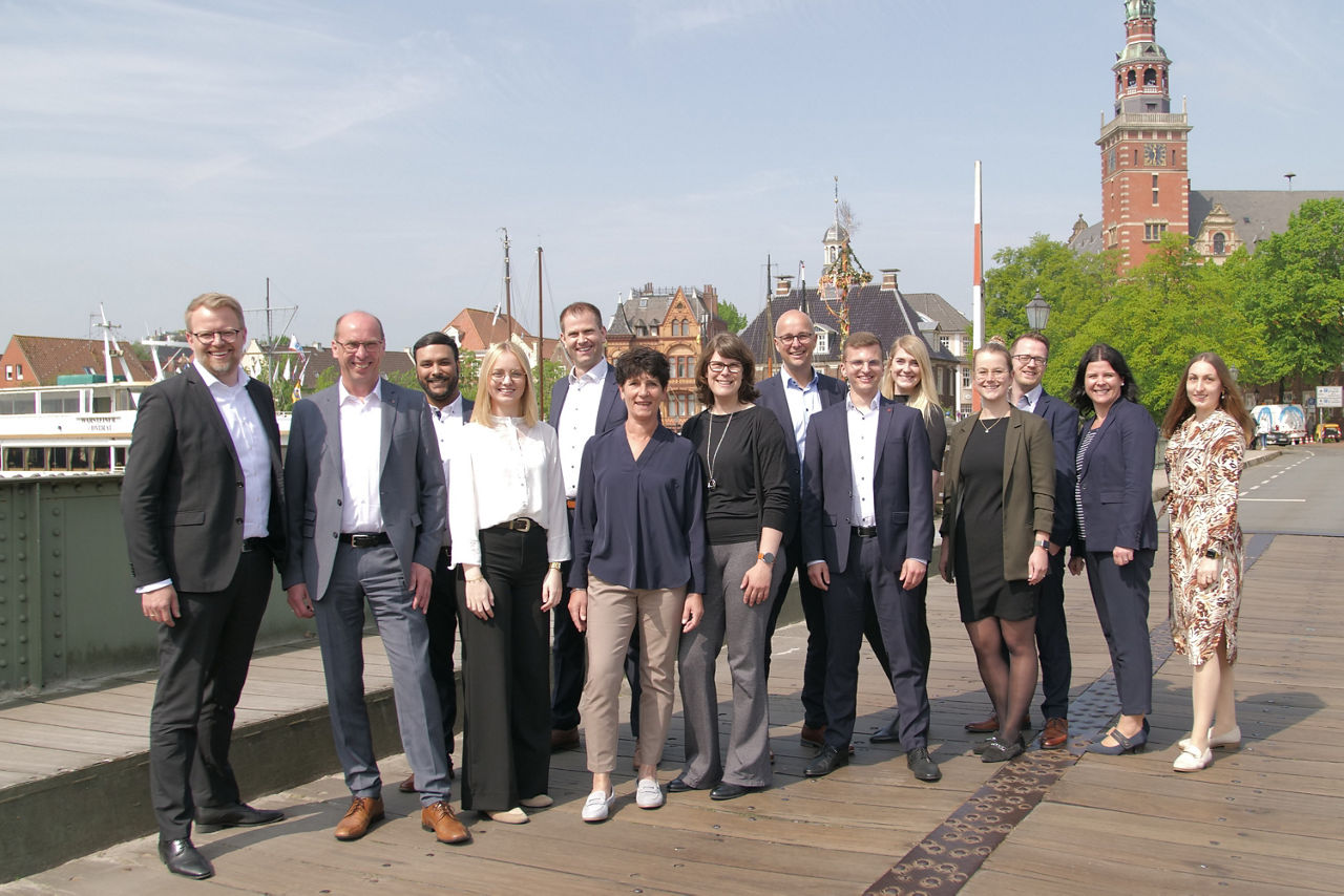 Teambild der Personen zum Thema Seeschifffahrt