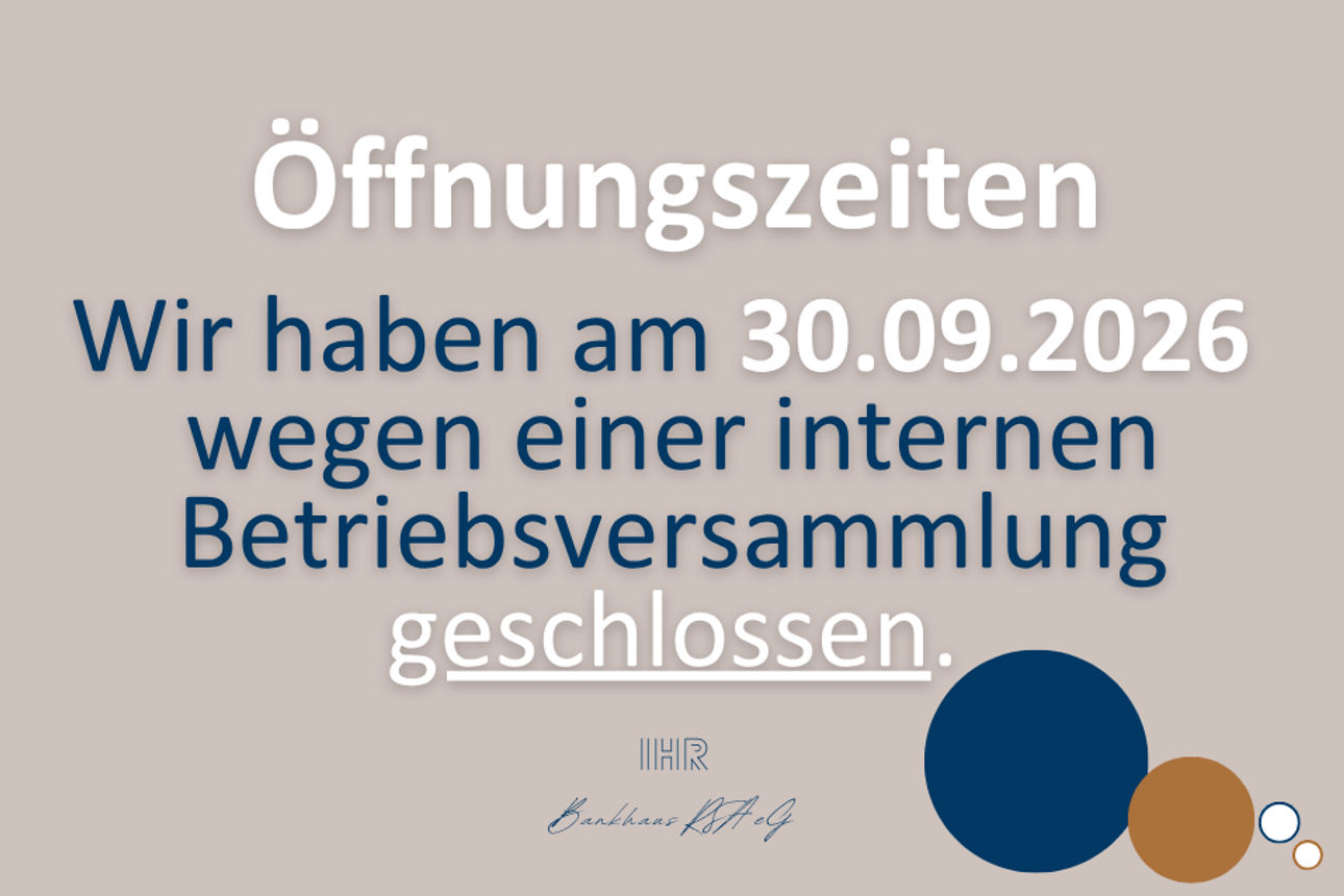 Öffnungszeiten am 30.09.2026