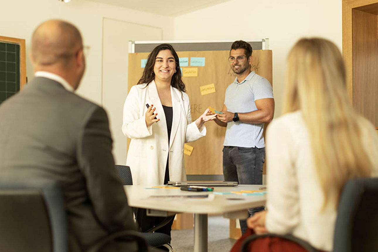 Kollegen in einem Workshop