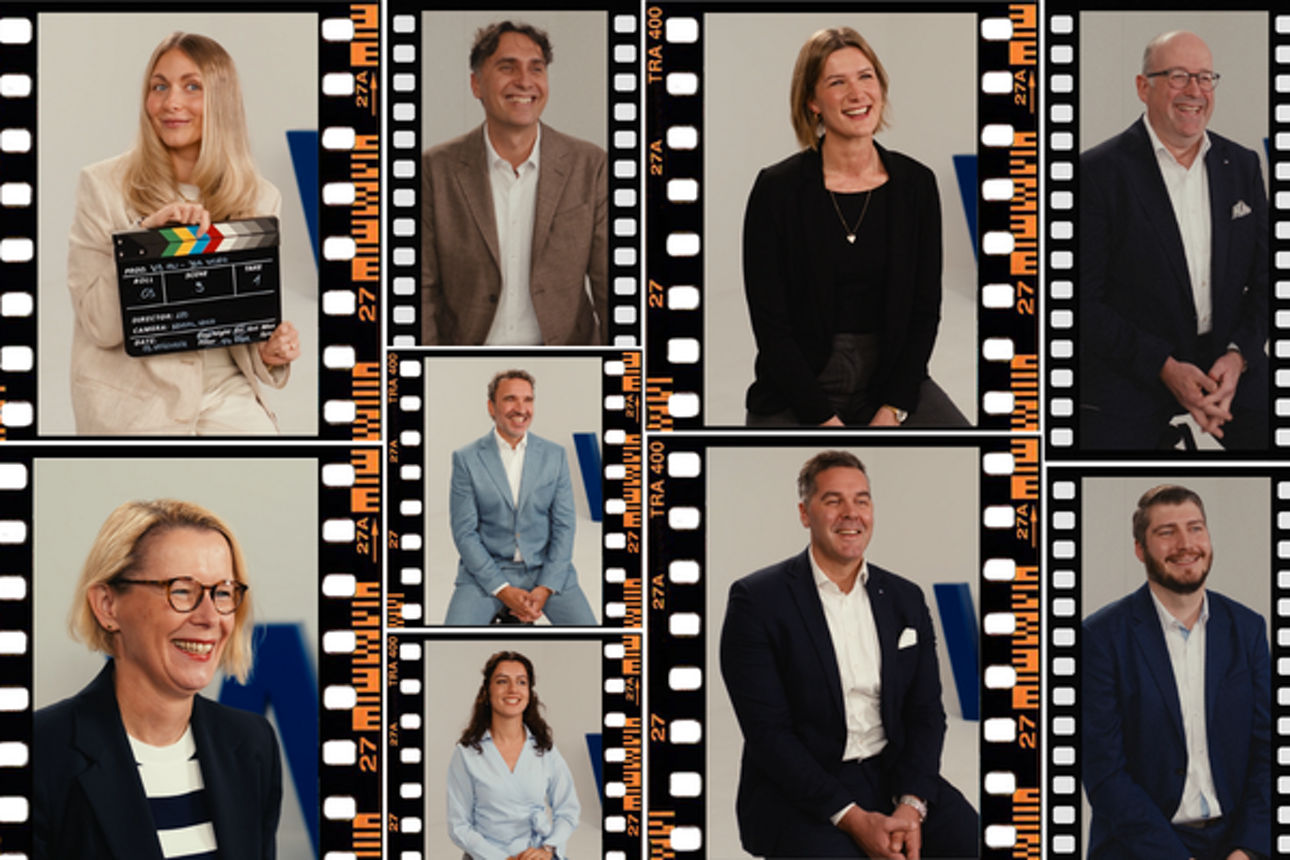 Collage Mitarbeiter der Volksbank Alzey-Worms 