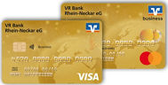 Kreditkarte BusinessCard Gold Visa und Mastercard