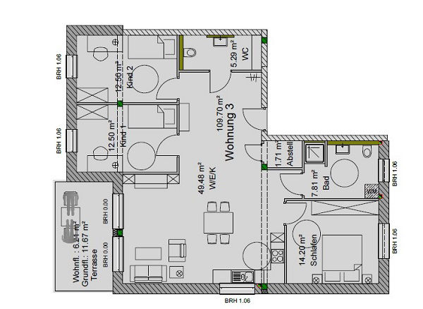 Wohnungsgrundriss