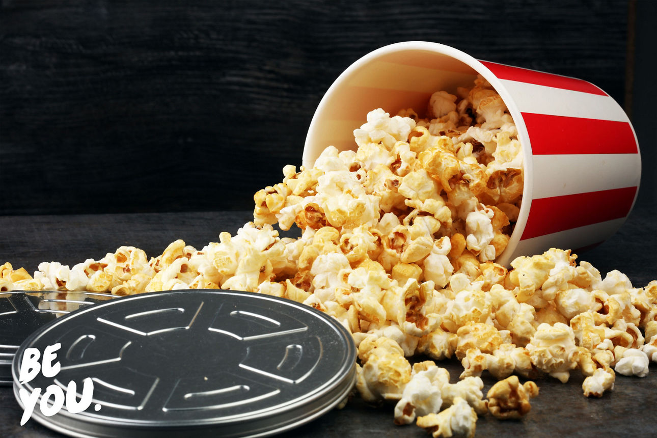 Popcorn und eine FIlmrolle
