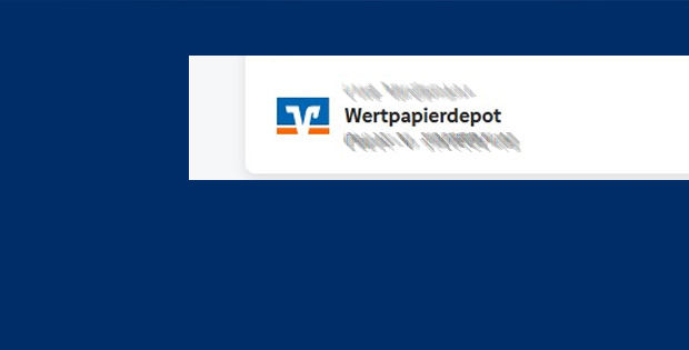 Screenshot aus OnlineBanking Depot-Verwaltung