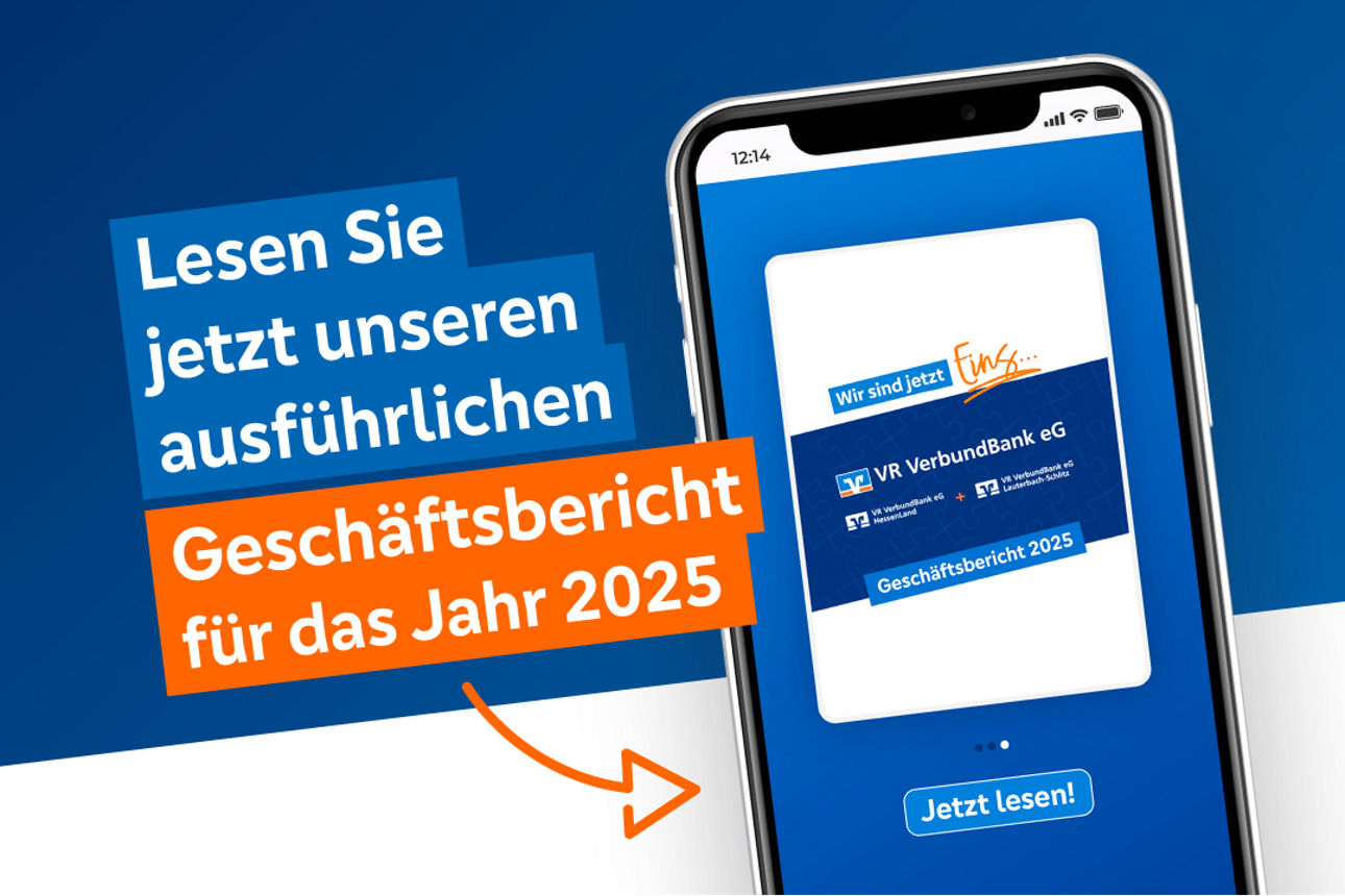Grafik mit Beschreibung und Smartphone