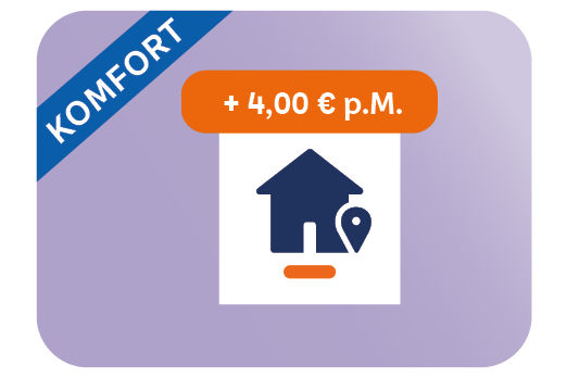 Komfort Paket (+ 4,00 € pro Monat)