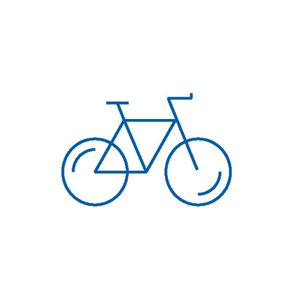 Piktogramm eines Fahrrads
