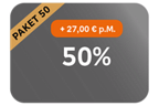 Paket 50 (+ 27,00 € pro Monat)