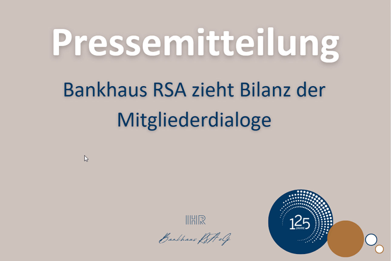 Pressemitteilung Mitgliederdialoge