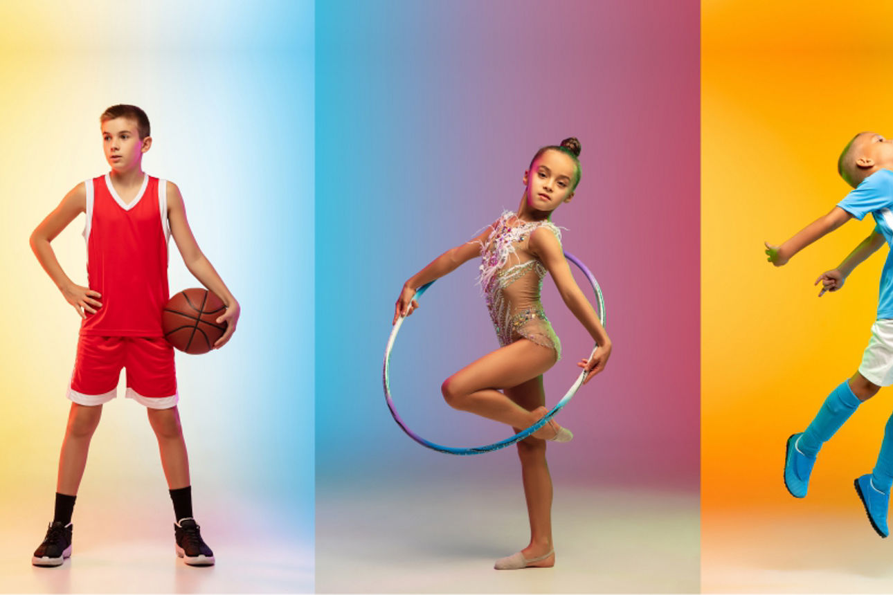 Viele sportliche Kinder