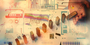 Memorysteine auf einem Diagramm