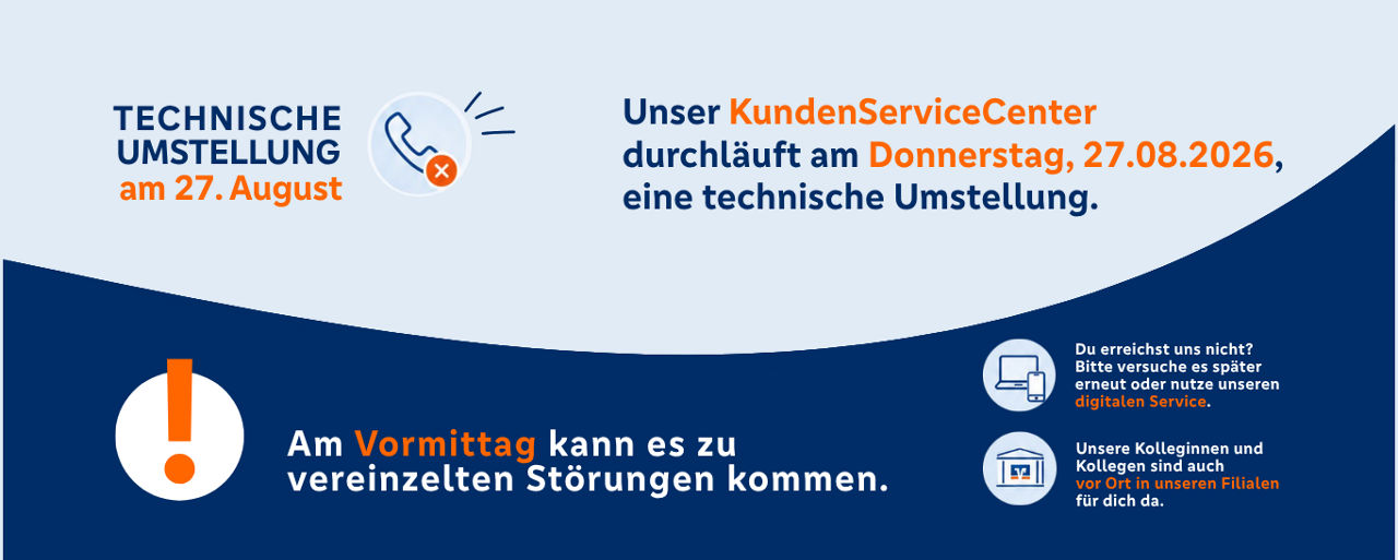Technische Umstellung