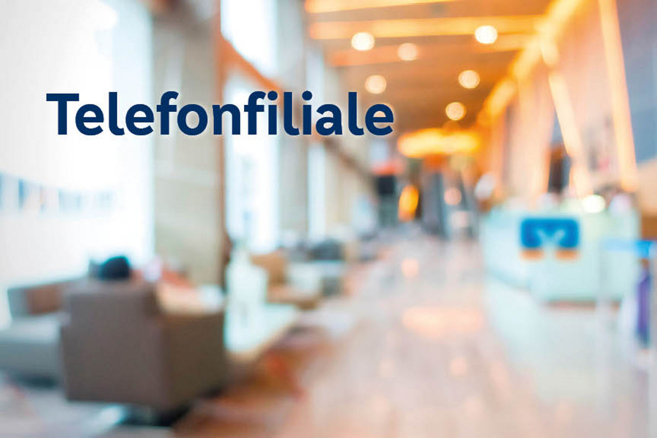 Verschwommener Hintergrund in einen Serviceraum für Kundinnen und Kunden