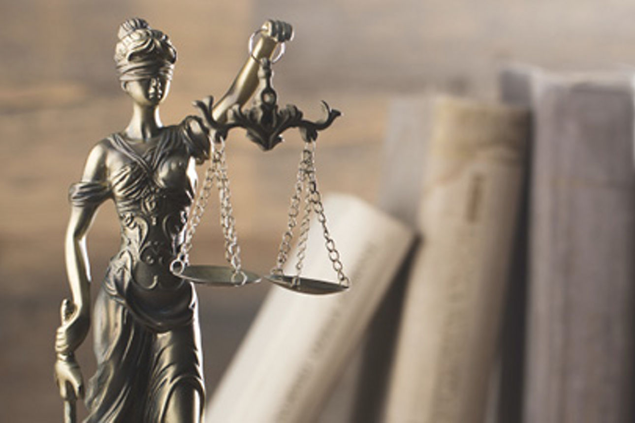Statue von Lady Justice