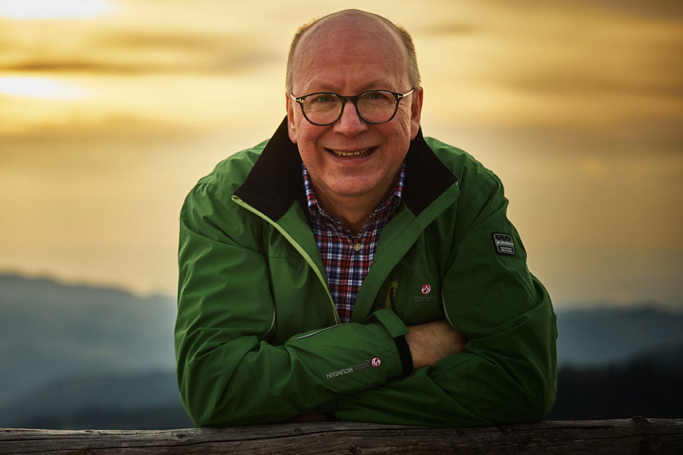 Bereichsleiter Thomas Huber beim Wandern