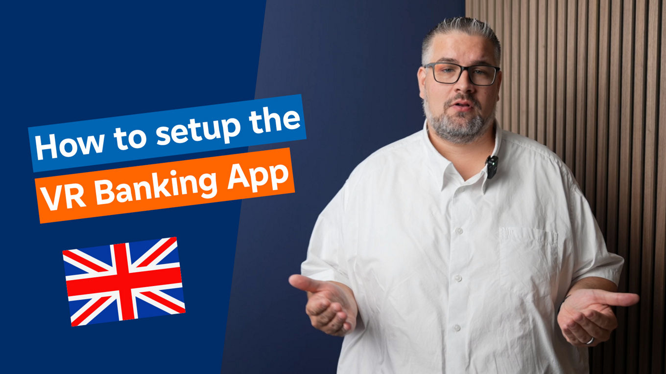 Einrichtung VR Banking App Englisch