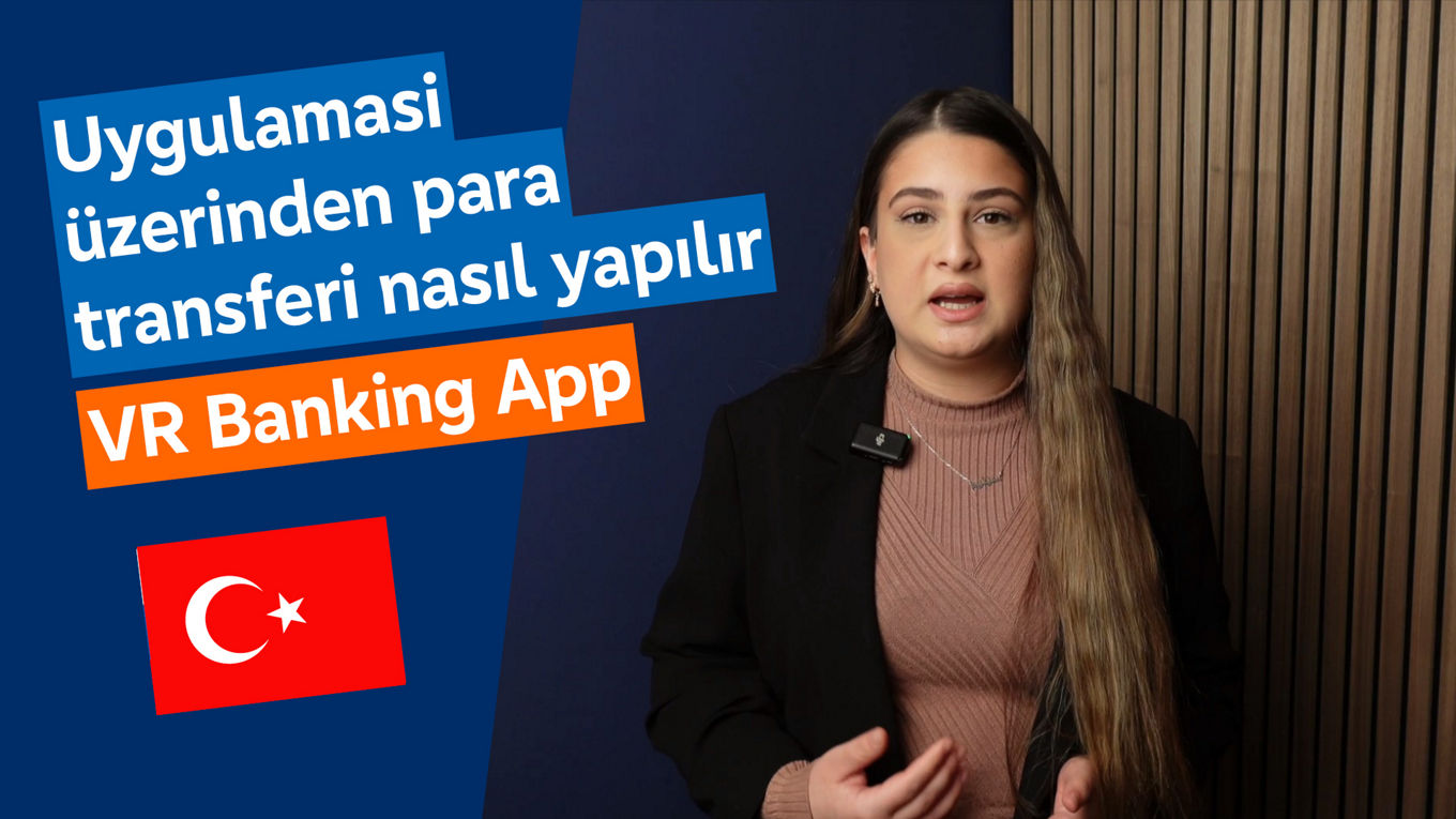 Überweisung mit der VR Banking App Türkisch
