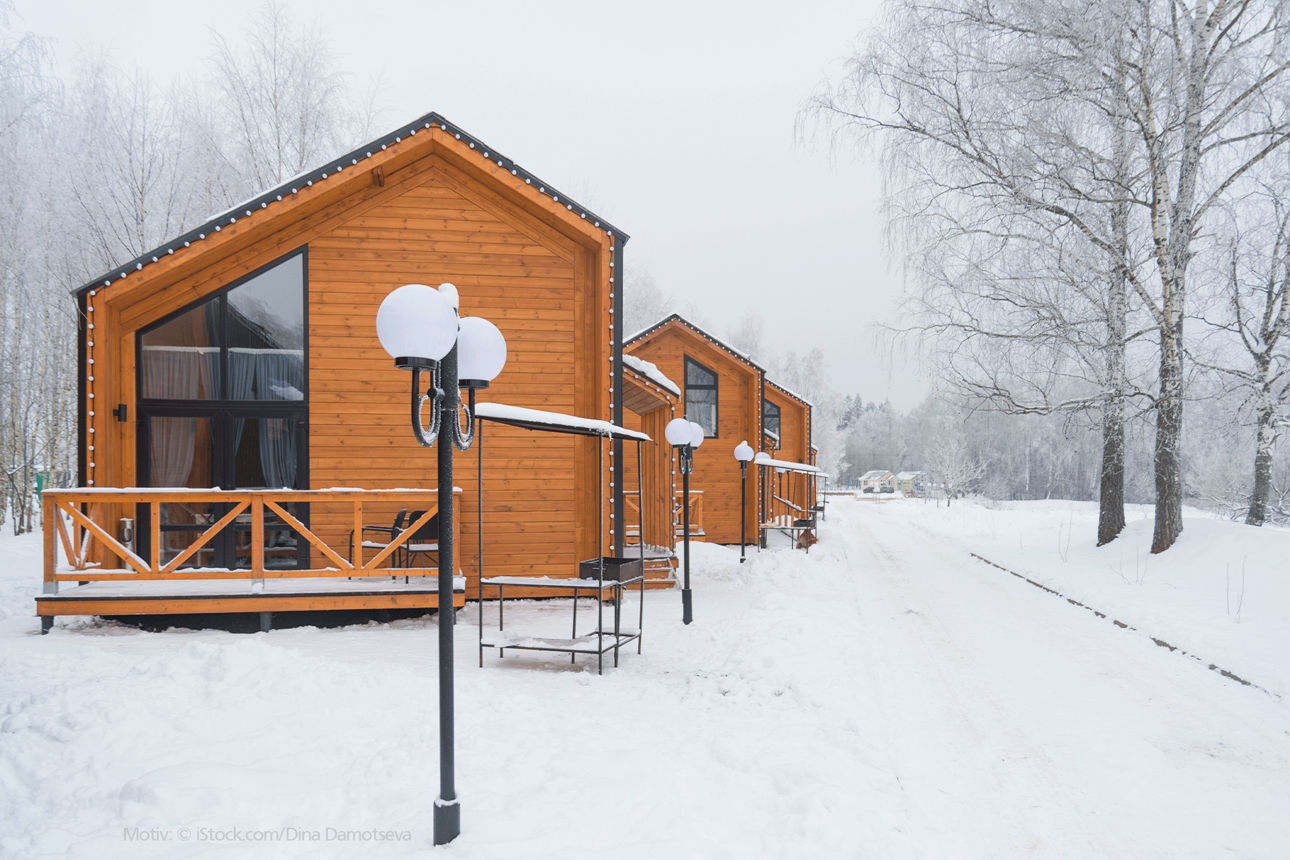 Tiny Häuser im Schnee