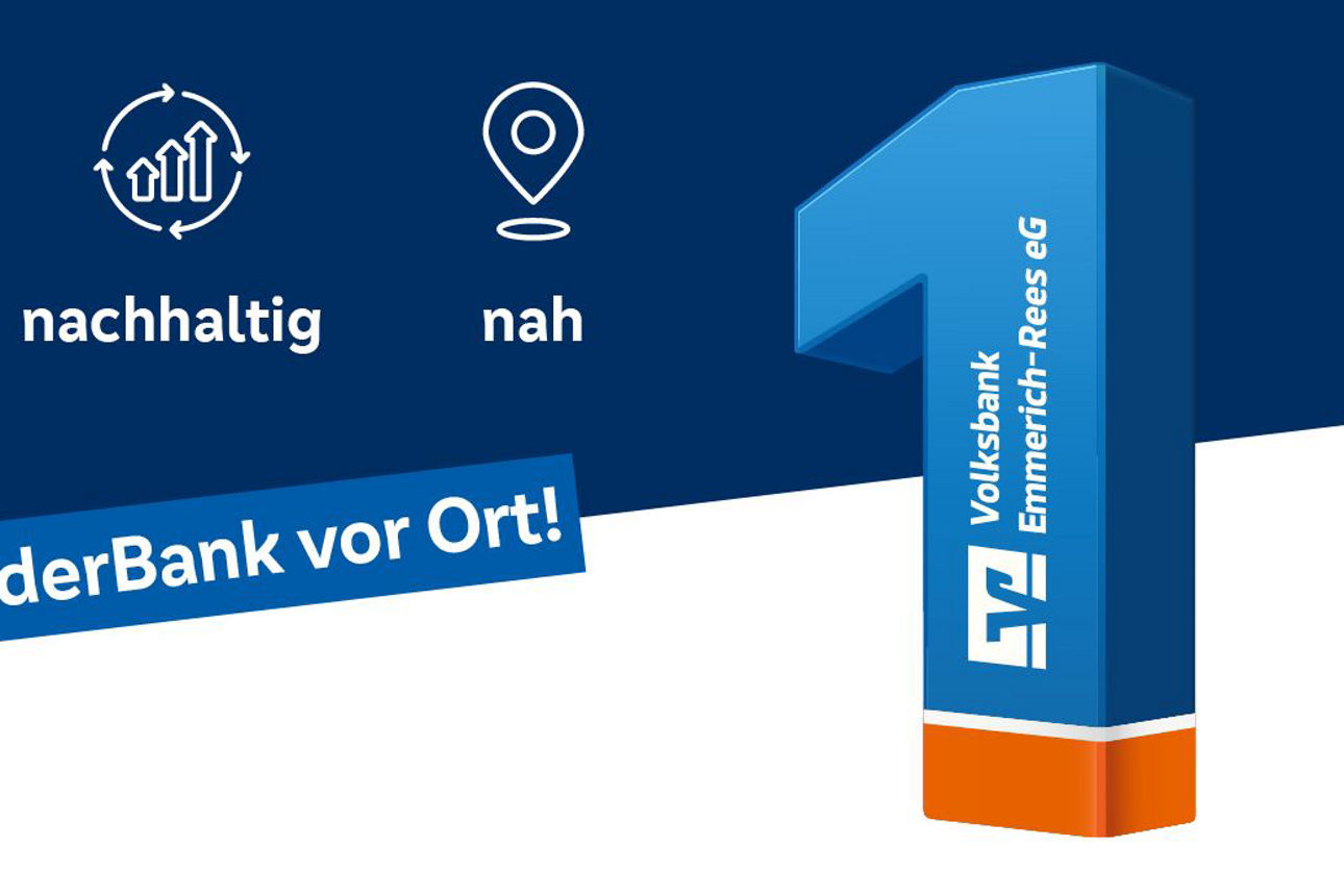 Leitbild der Volksbank Emmerich - Stark - Innovativ - Nachhaltig - Nah