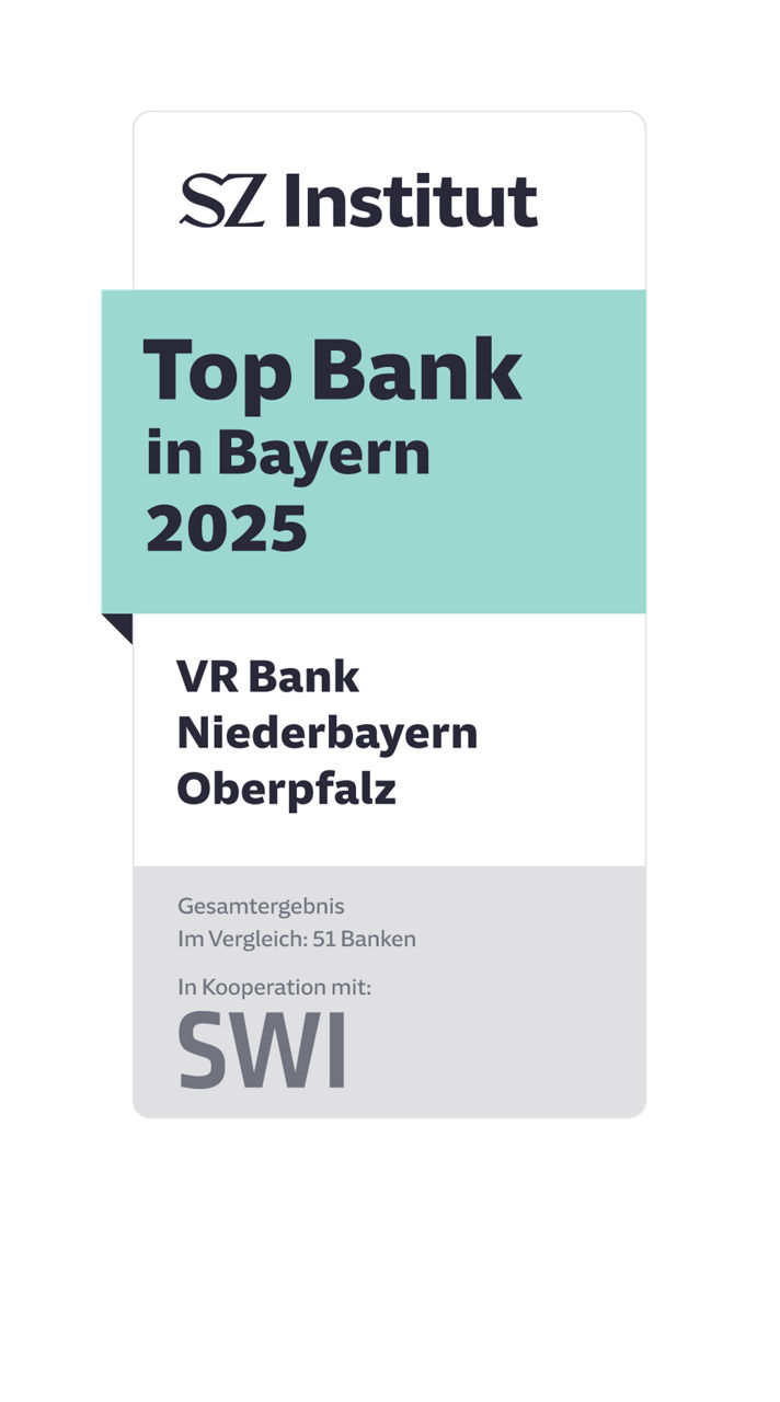 SZ Auszeichnung Top Bank in Bayern