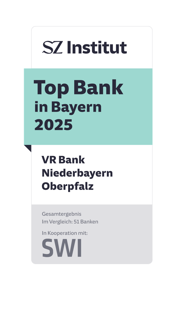 SZ Auszeichnung Top Bank in Bayern