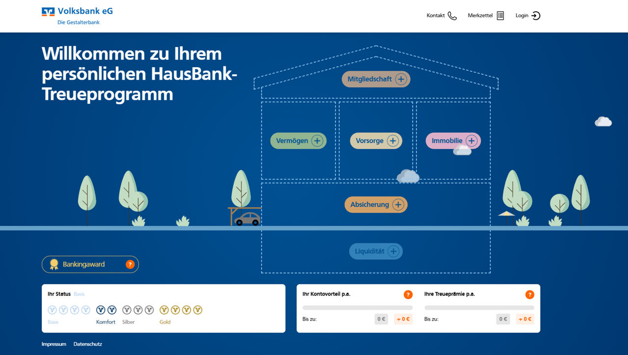 Bildschirmsrceen unseres Hausbankrechners