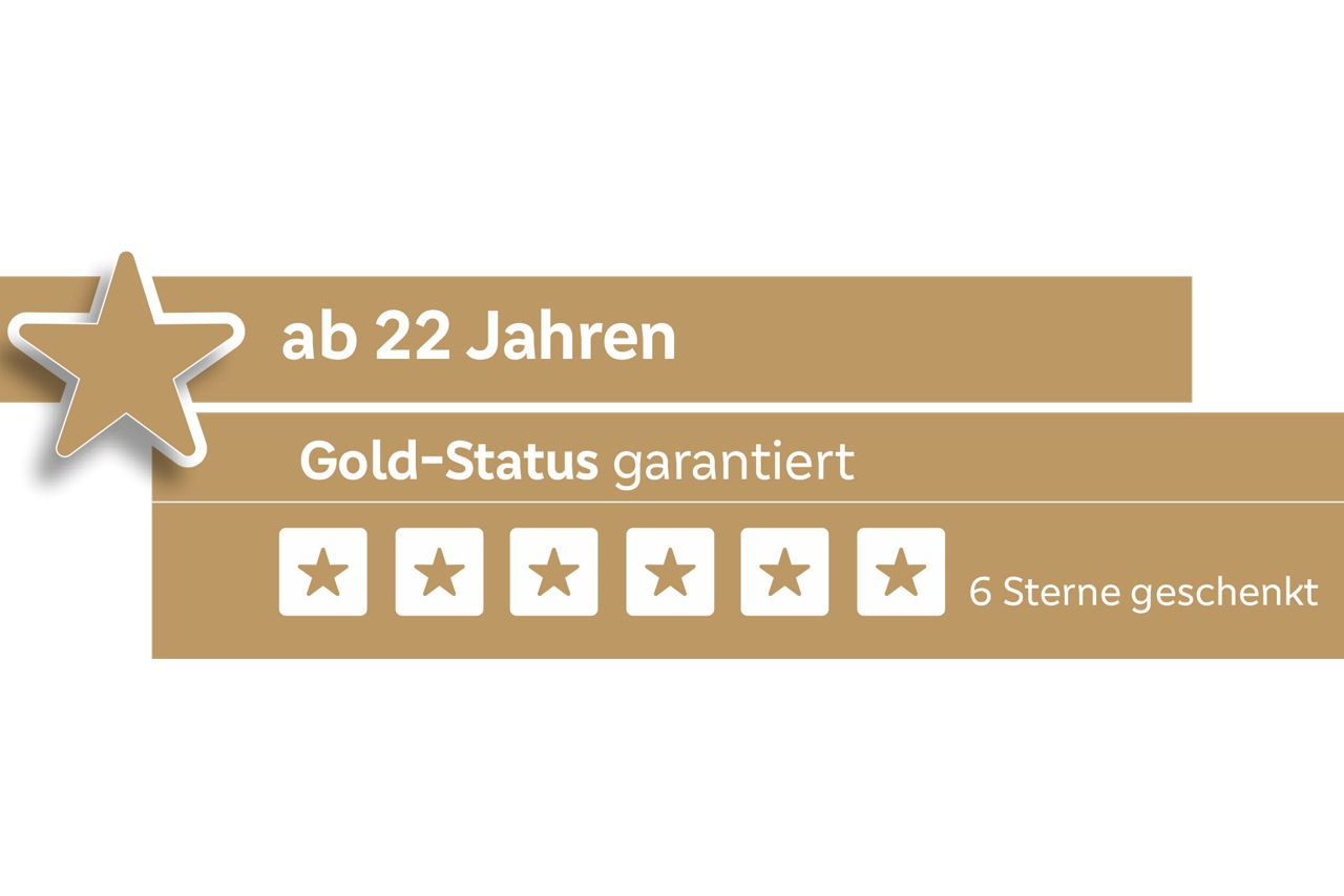 Junge Kunden Gold Status