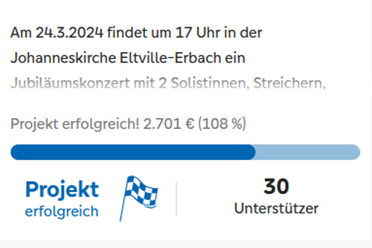 Die Crowdfunding-Ziele für den Singkreis Triangelis wurde erreicht. Am 24.03.2024 findet ein Jubiläumskonzert statt.
