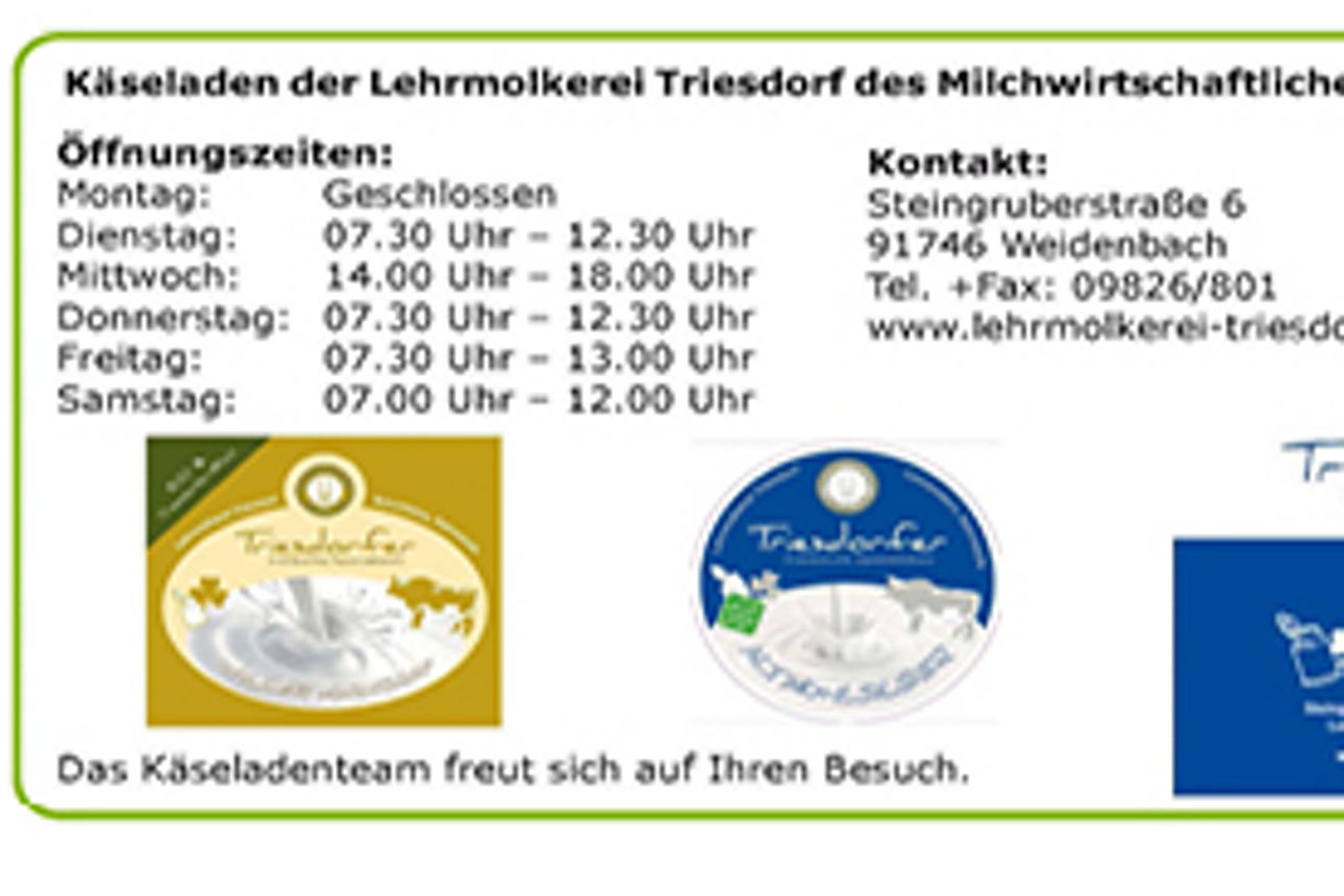 Logo vom Käseladen Triesdorf der Lehrmolkerei Triesdorf