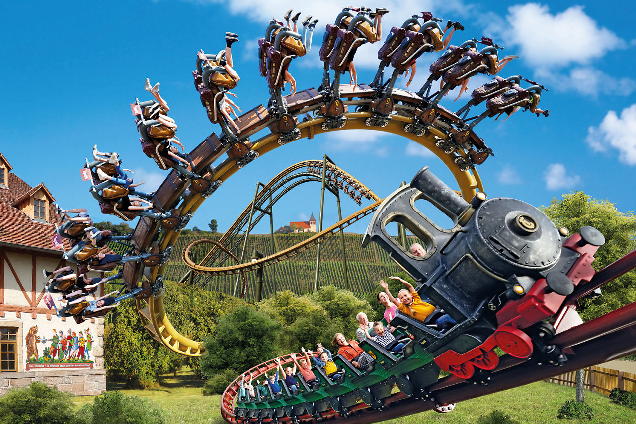Achterbahn im Tripsdrill
