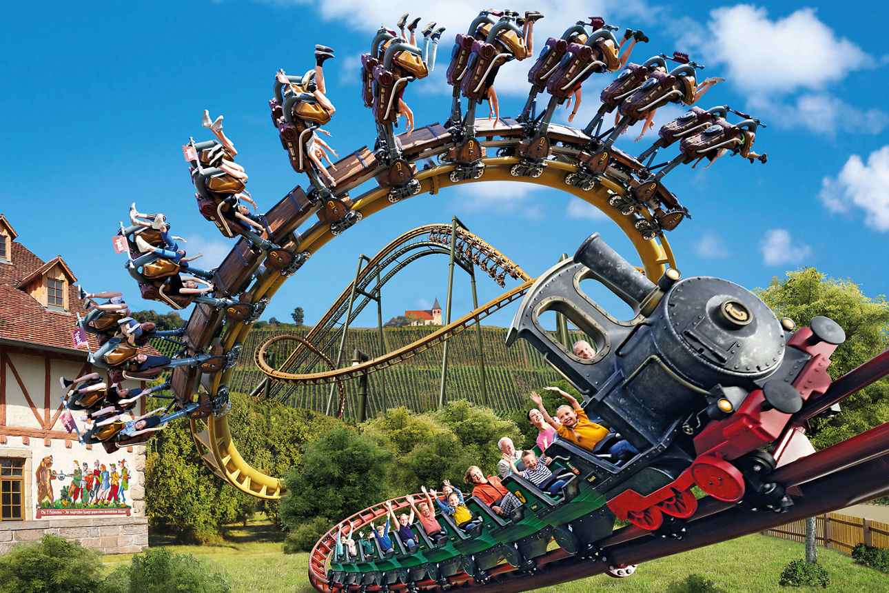 Achterbahnen im Erlebnispark Tripsdrill