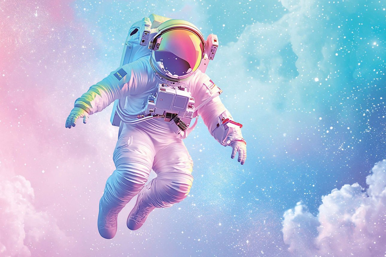 Astronaut im Weltall