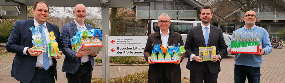 Ostergeschenke und Spende für Ukraine Flüchtlinge