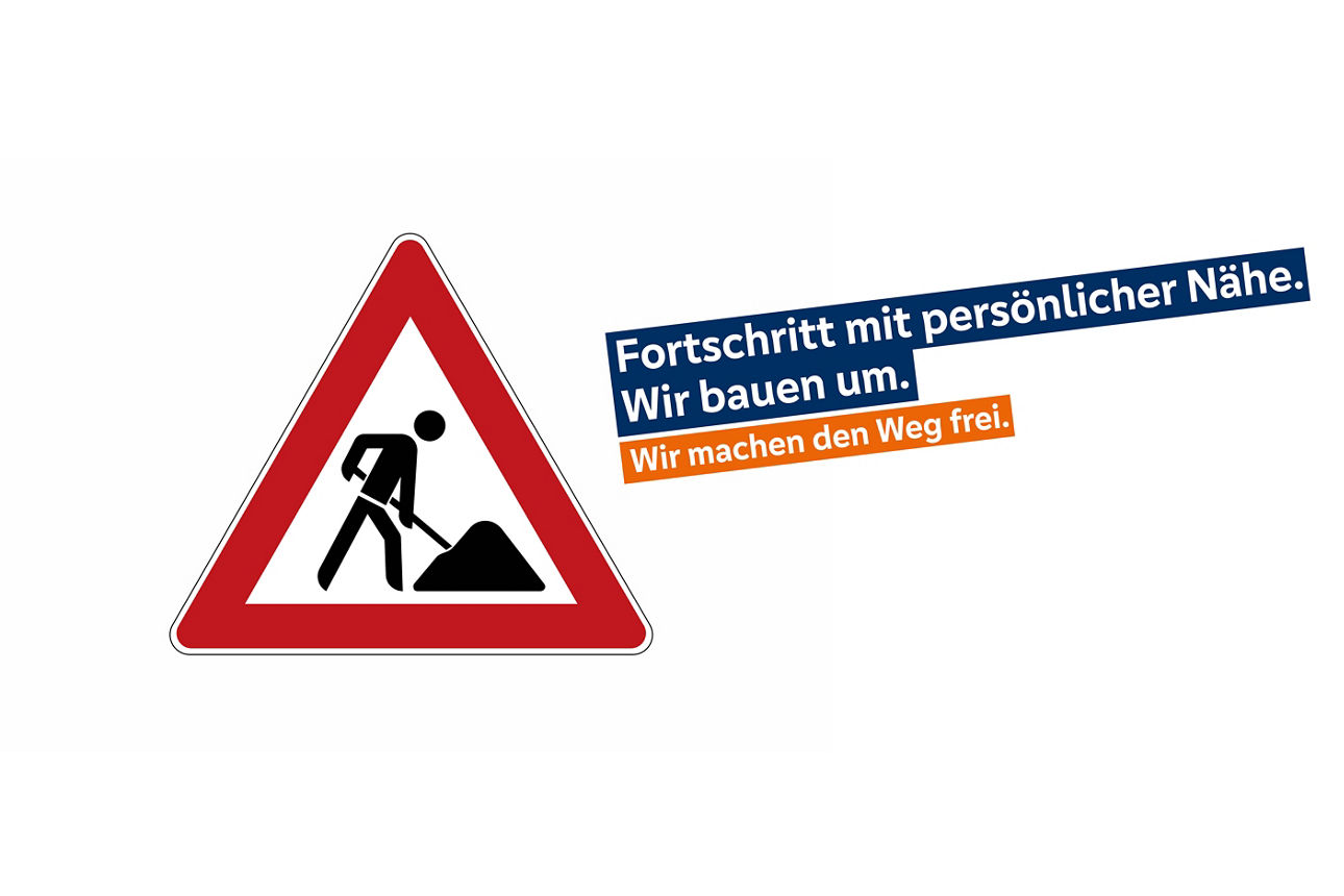 Hinweis zu unseren Umbauarbeiten