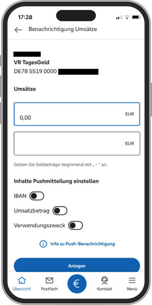 Umsätze und Kontostände