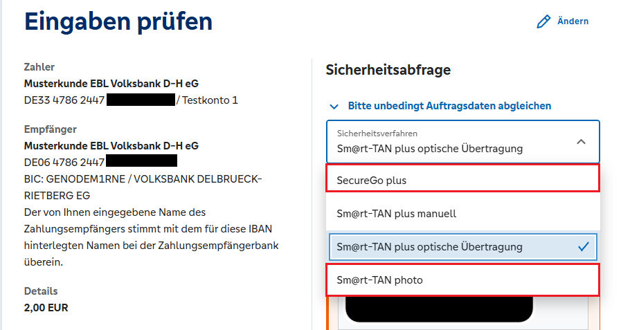 Umstellung TAN-Verfahren