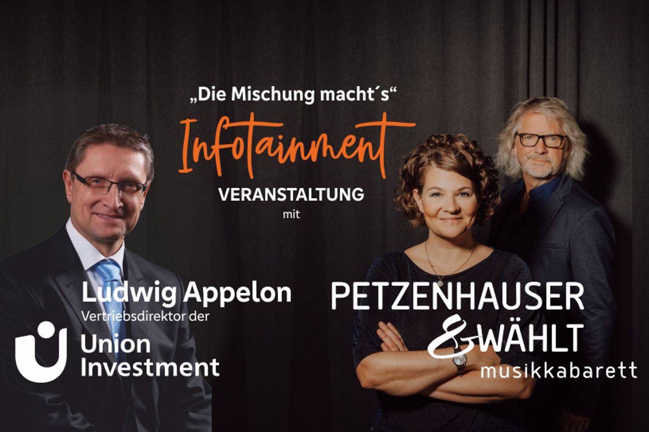 Titel der Veranstaltung mit Ludwig Appelon und Musikkabarett
