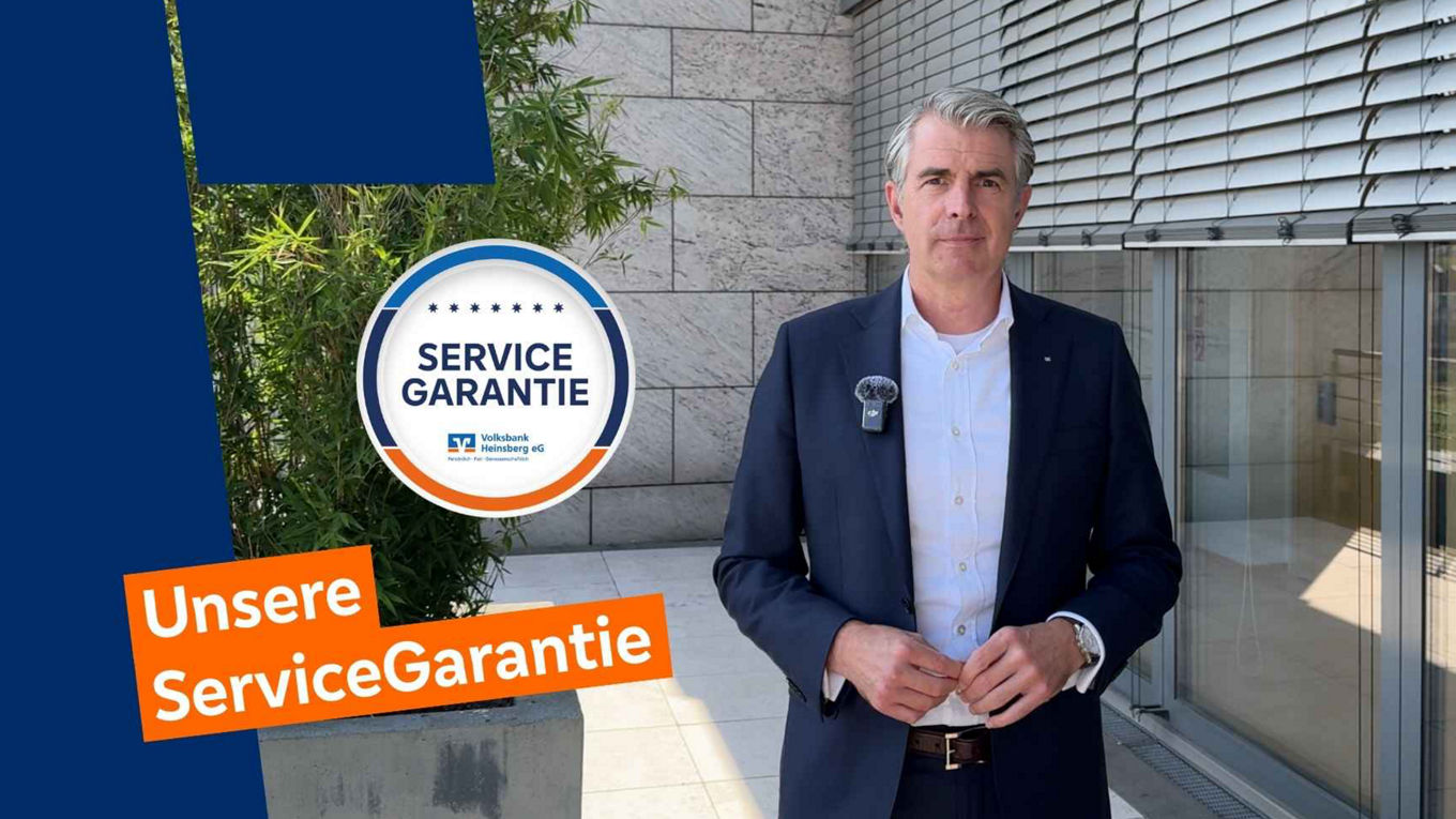 ServiceGarantie bei der Volksbank Heinsberg