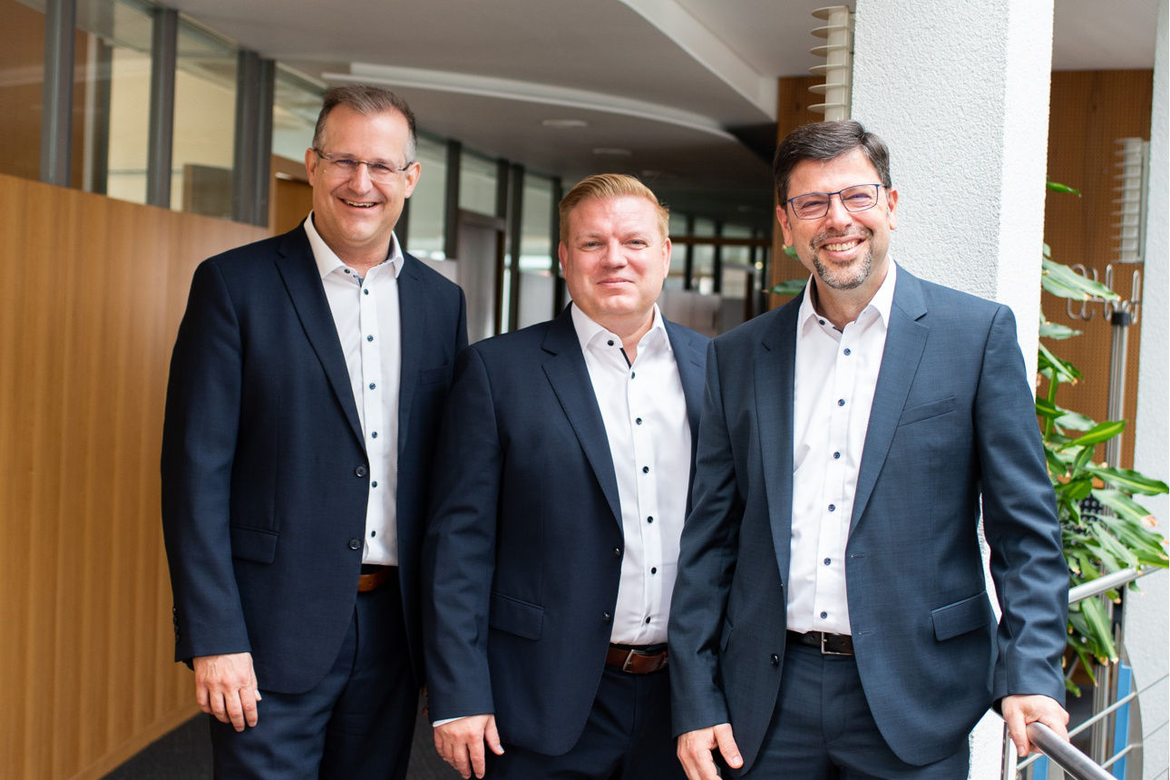 Foto unseres Vorstands Jochen Hermann, Heiko Schneider und Jürgen Leiß