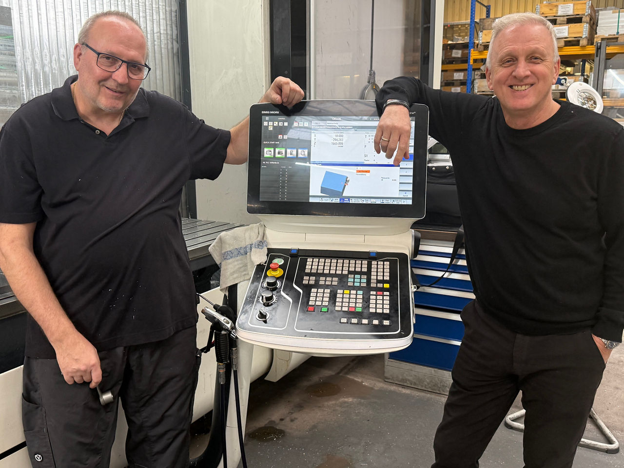 Hans Georg Hübner und sein Kollege