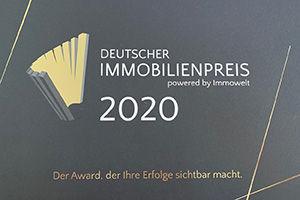 Text "Der Award, der Ihre Erfolge sichtbar macht" auf grauem Hintergrund
